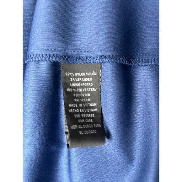 Ronni Nicole Blue Eyelet Lace Pleated Dress Women’s Size 14 - Picture 9 of 11